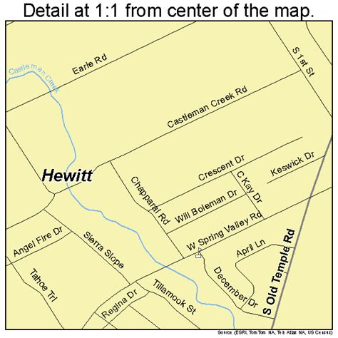 Hewitt Texas Street Map 4833428