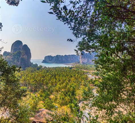 View over Railay Beach in Krabi during daytime 16594189 Stock Photo at Vecteezy