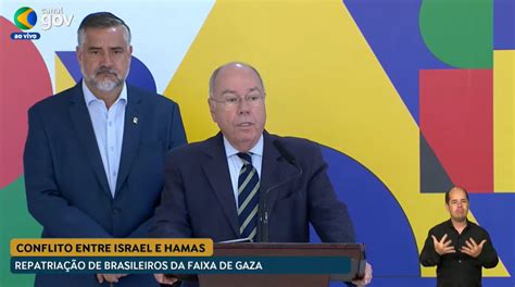 Ao Vivo Mauro Vieira Fala Sobre Repatria O De Brasileiros Em Gaza