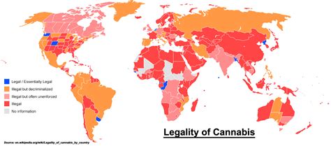 Legality of Cannabis Worldwide (1414x625) : r/MapPorn