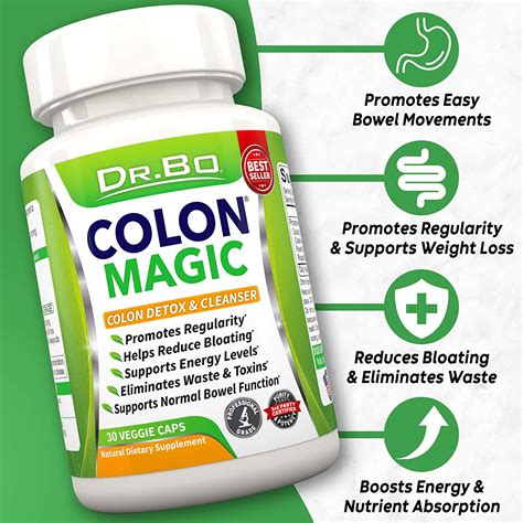 Dr Bo Colon Magic Colon Detox And Cleanser 30 Veggie Caps Behealthybd