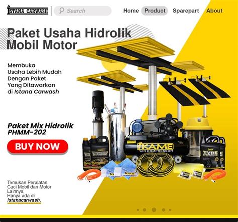 Jual Paket Usaha Cuci Mobil Dan Cuci Motor Unit Hidrolik Ikame Di