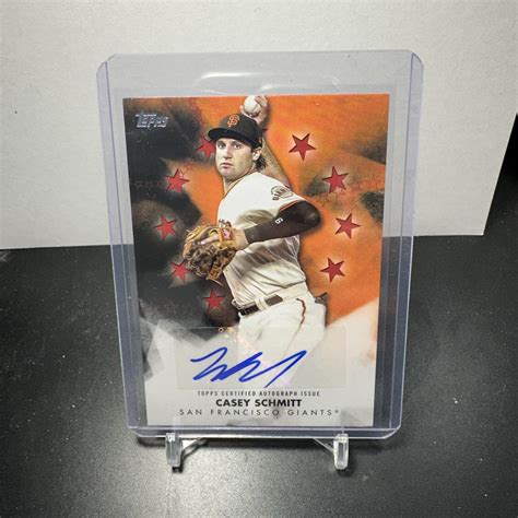 Casey Schmitt 2024 Topps Series 1 Baseball Stars Autograph Red 25 SF