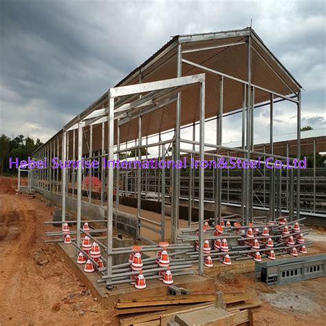 Low Cost Prefabricated Steel Insulated Roof Goat Sheep Shed Farm