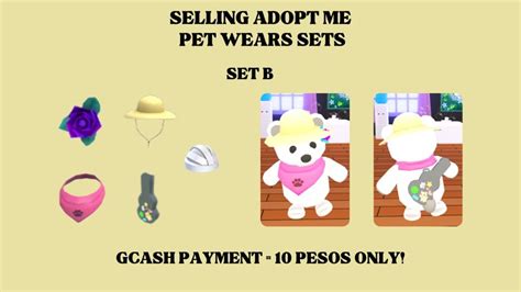 ADOPT ME PET WEAR SETS, Video Gaming, Gaming Accessories, In-Game ...