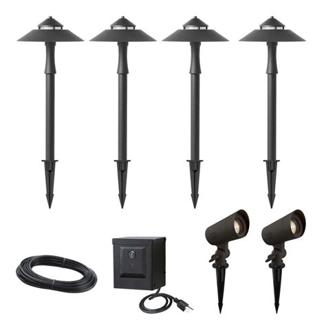 Portfolio 138 Watt Special Textured Bronze Low Voltage Integrated Led Path Light Kit In The