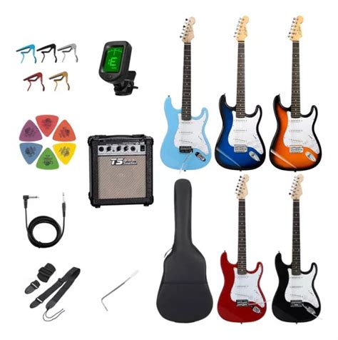 Pack Guitarra Eléctrica Stratocaster Amplificador Enjoy Cuotas sin