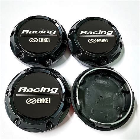 Style Pc Mm Black Enkei Logo Sticker Car Modified Wheel Center Cover