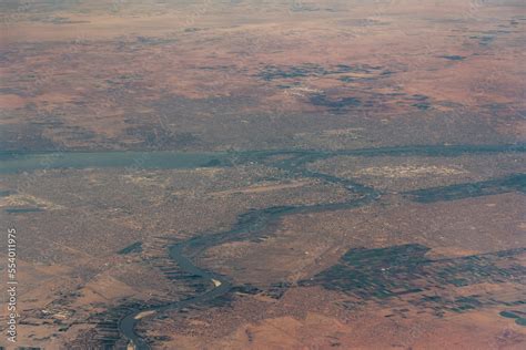 Aerial View Of The Metropolitan Area Of Khartoum The Capital Of Sudan