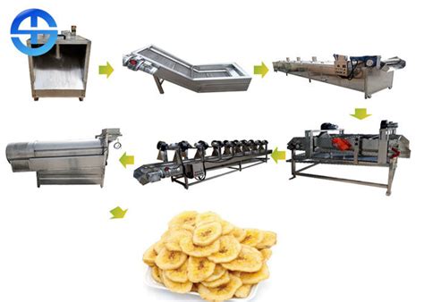 Automatic Banana Chips Production Line Plantain Chips Processing Machine