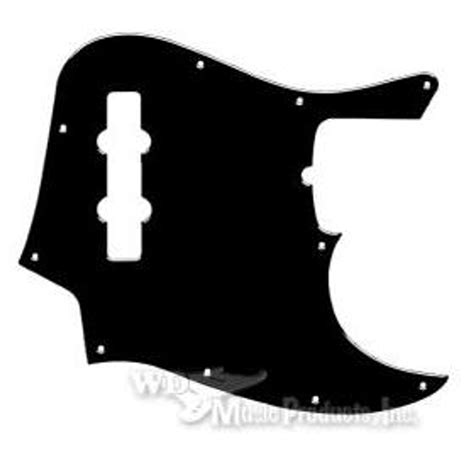 American Standard Jazz Bass Pickguard 3ply Black