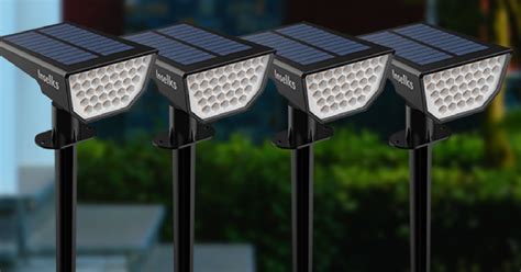 Solar Outdoor Lights 4-Pack from $14.99 on Amazon (Regularly $30 ...