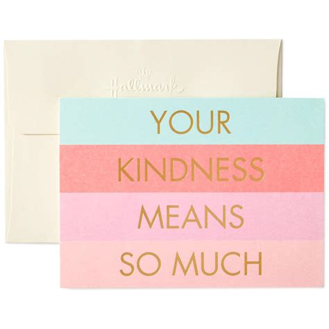 Your Kindness Means So Much Thank You Notes Box Of 10 Note Cards