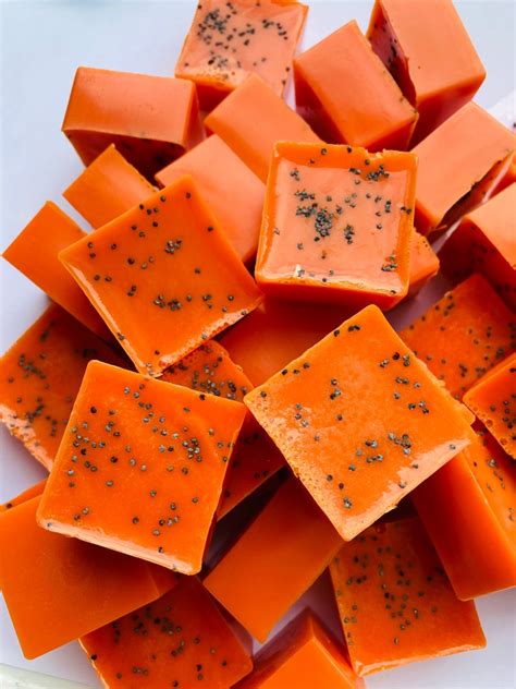 20pcs Mini Orange Soaps Square Shape Soaps Orange Etsy