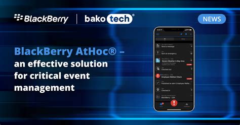 BlackBerry AtHoc Integrated Critical Event Management Solution