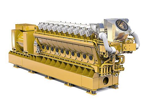 Cat Gcm34 10360kw 14800kw Natural Gas Generator Caterpillar