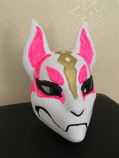 Fortnite Fox Drift Mask Full Face Kitsune Japanese Cosplay Halloween