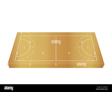 Handball court on a white background. Vector illustration Stock Photo ...