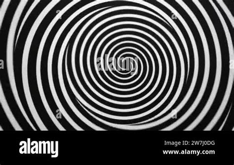 Concentric Circles Spiral Rotates And Creates Octane Spiral Illusion