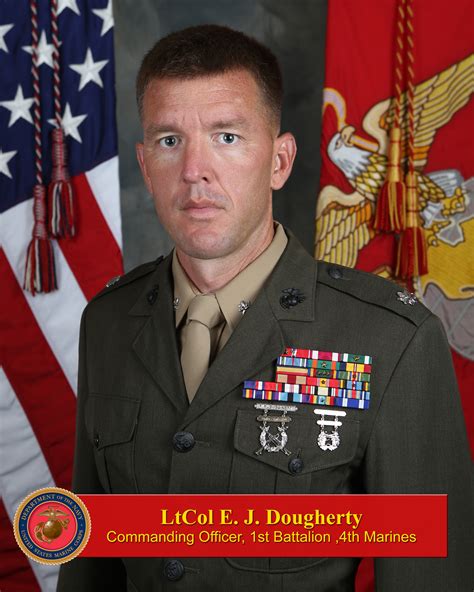Lieutenant Colonel Dougherty 1st Marine Division Leaders