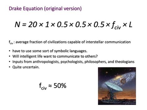 Ppt Drakes Equation Powerpoint Presentation Id1836474