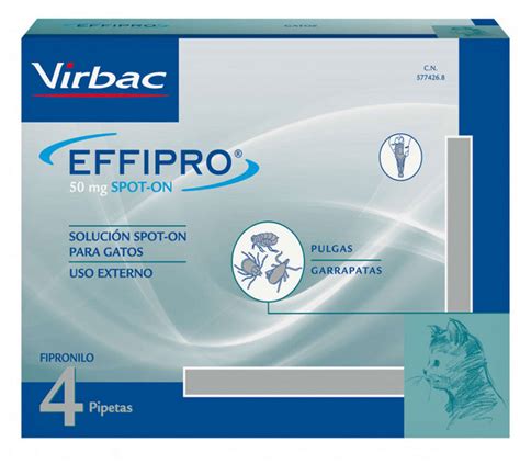 Virbac Effipro Spot On Gatos 4 Pipetas 50 Mg In 2024 Personal Care