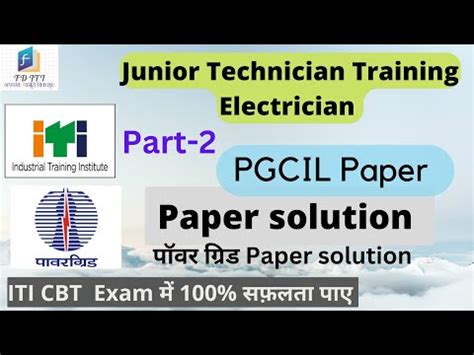 Pgcil Previous Year Paper Part Full Detail Solutionjtt Junior