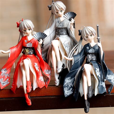 Jouets Figurines D'action Anime 23cm, Poupées Kimono Peignoir Japonais