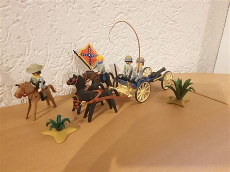 Südstaatler Kanone Artillerie Kutsche Protze Playmobil zu Nordstaatler