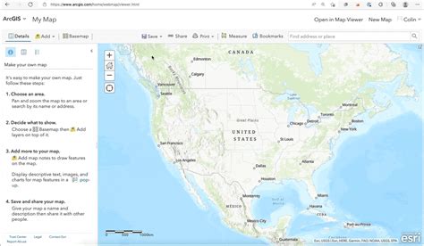 Step Create A Web Map In Arcgis Online Mapbuilder