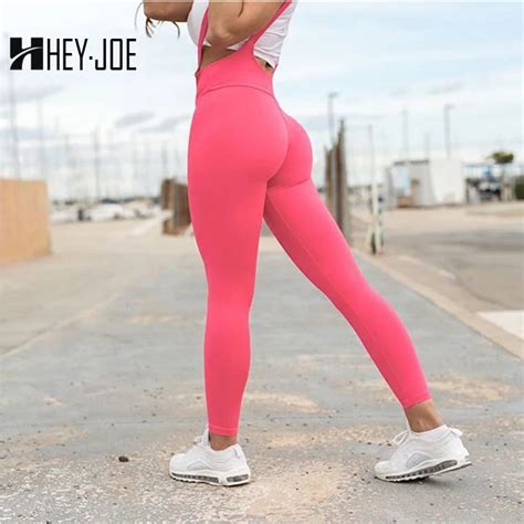 Heyjoe Fitness Leggings For Women Suspender Leggings Sexy Push Up