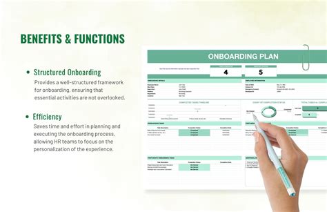 Onboarding Plan Template in Excel, Google Sheets - Download | Template.net