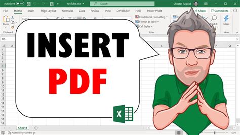 How To EMBED INSERT LINK A PDF File In An Excel Cell YouTube