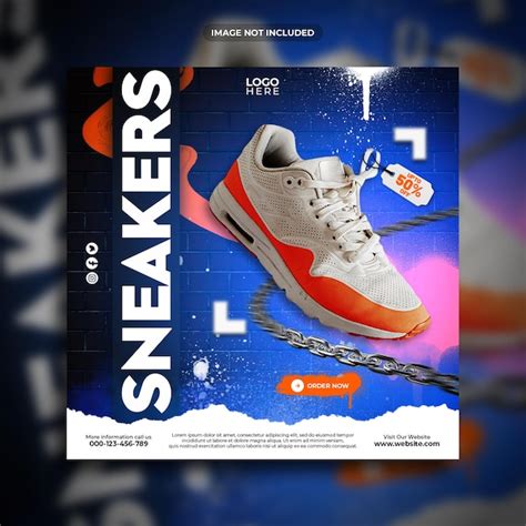 Premium Psd Sneakers Shoes Social Media Post Template