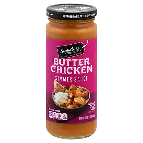 Signature Select Simmer Sauce Butter Chicken Jar 16 Oz Albertsons