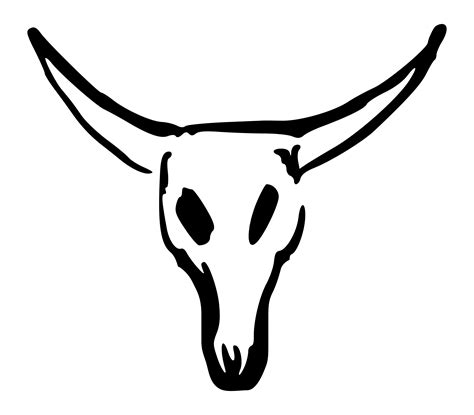 Longhorn Skull Drawing | Free download on ClipArtMag