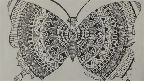 Butterfly Mandala Art For Beginners Mandala Art Of Butterfly First