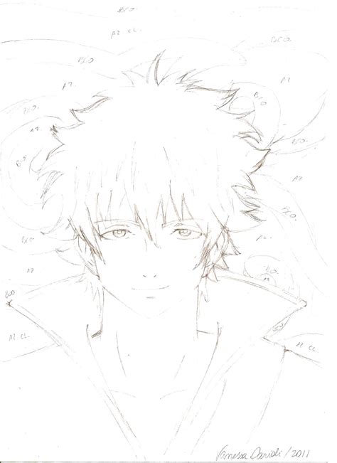 Sakata Gintoki Sketch By Vanessabr21 On Deviantart