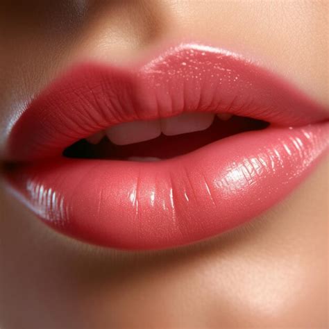 Premium AI Image A Close Up Of A Woman S Lips With A Red Lip