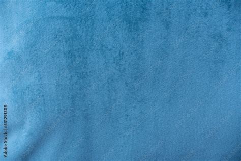 Blue velvet fabric surface from above. velvet texture blue color ...