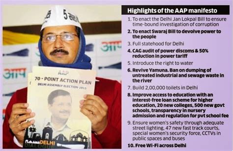 Twenty India On The Move Aap S Manifesto For Delhi