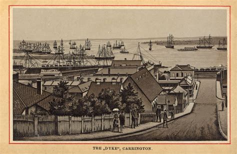 Engraving Of The Dyke Carrington Nsw Australia C1880s Living