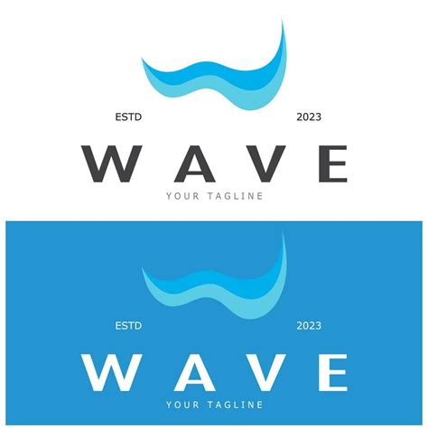 Water Wave Icon Vector 24691815 Vector Art At Vecteezy