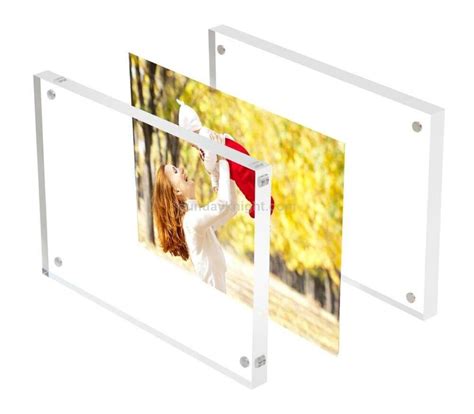 Custom Size Magnetic Acrylic Frames Block Photo Frames Wholesale