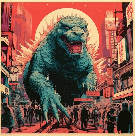 City Godzilla Vectors And Illustrations For Free Download