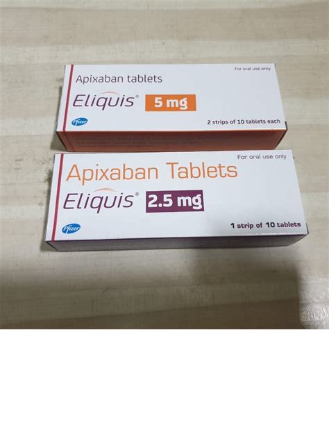 Apixaban 5 Mg Tablet Packaging Type Strips Packaging Size 1x20 At