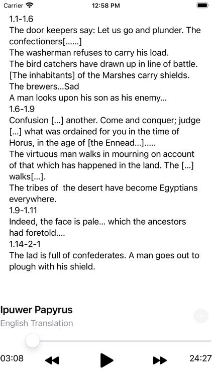 Ipuwer Papyrus By Bereket Solomon