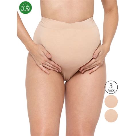 Buy Inner Sense Organic Cotton Antimicrobial Maternity Panty Nude Pack Of Online