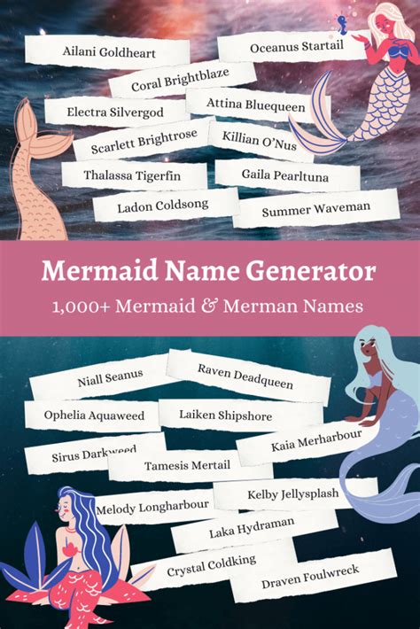 Mermaid Name Generator (1,000+ Mermaid Names) 🧜‍♀️ | Imagine Forest