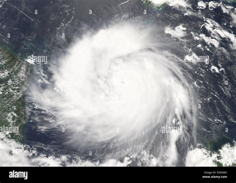 Hurricane Felix, West Caribbean, In 2007, True Colour Satellite Image ...